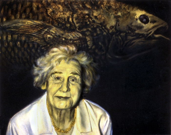 1. Latimeria oil on canvas 80x100cm